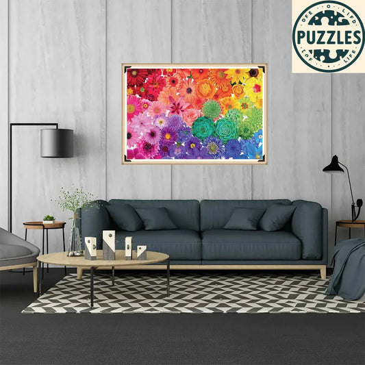 Vibrant Flowers Puzzle - Puzolife - Puzolife - Puzzles of Life