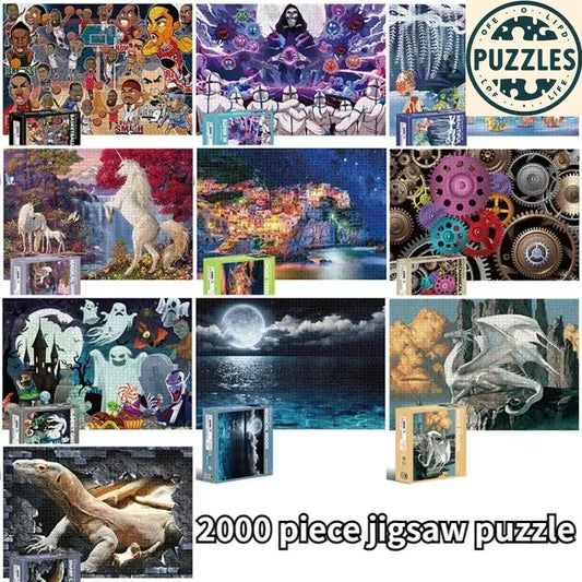 2000-Piece Large Difficult Jigsaw Puzzle (70×100cm) - Puzolife - Puzzles of Life