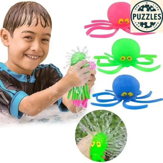 Baby Bath Toys Octopus Sponge - Puzolife - Puzolife - Puzzles of Life