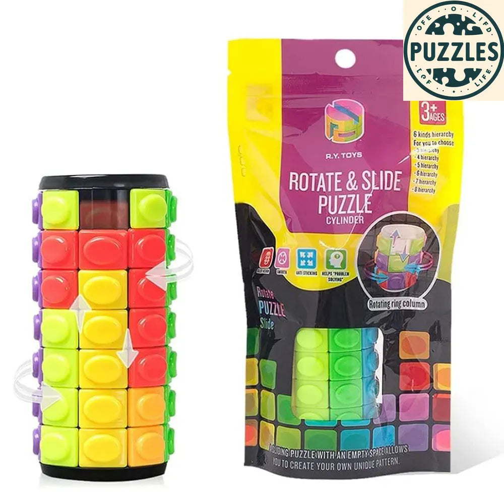 Magic Cube Puzzle 3D Cylinder - Puzolife - Puzolife - Puzzles of Life