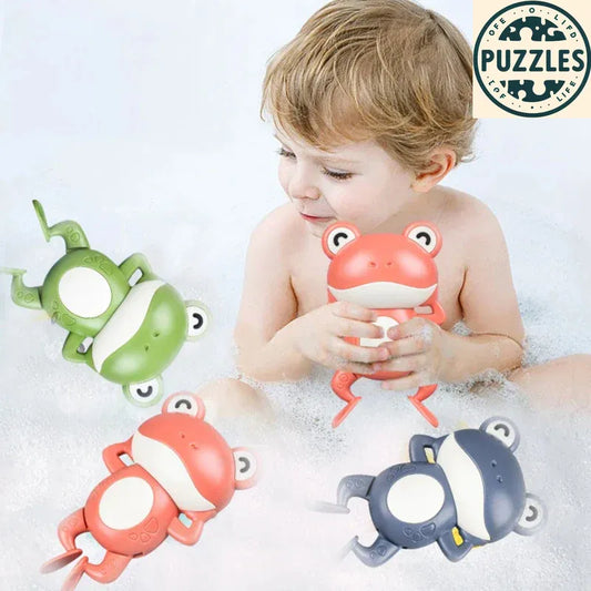 Chain Clockwork Swim Frog Toy - Puzolife - 3 Colors - Puzolife - Puzzles of Life