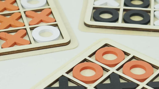 Wooden XO Tic Tac Toe - Puzolife